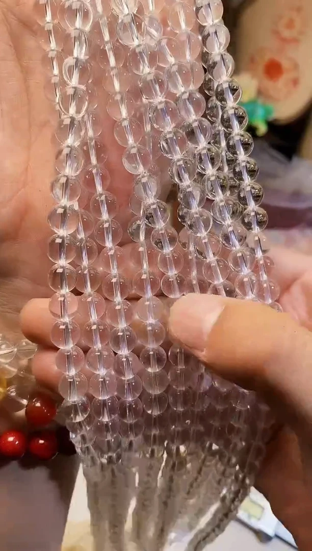 【闪购商品】玛瑙/玉髓手链未镶嵌卡8+白水半成品45颗左右