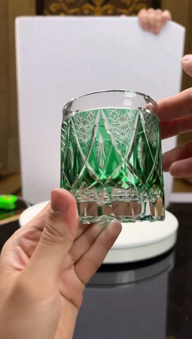 【闪购商品】摆件AJ06090祖母绿威士忌杯