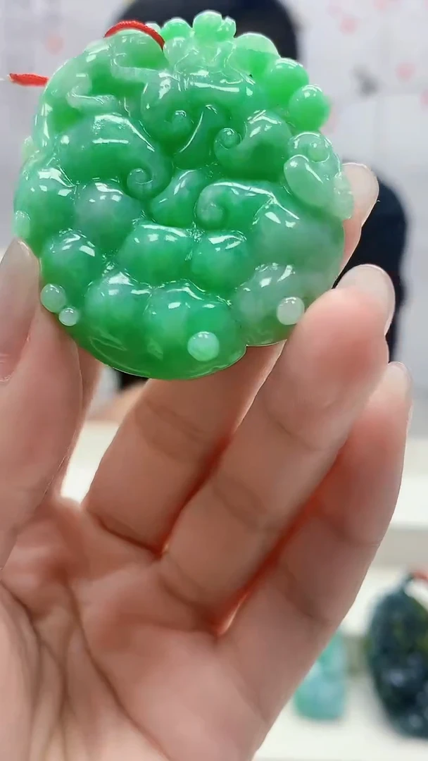 定制翡翠未镶嵌4812lr-毛货挂件146