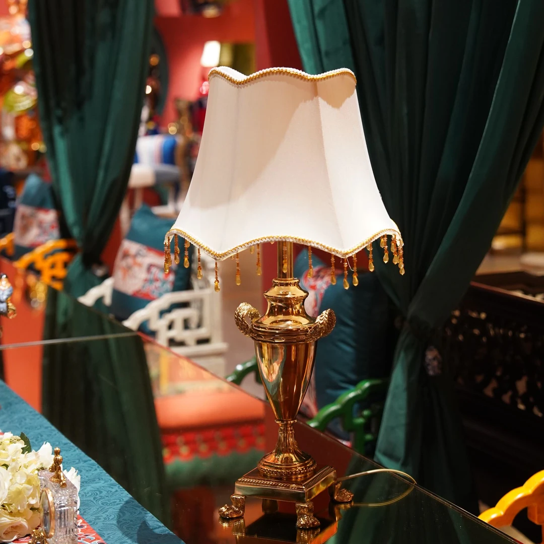 【本尼家】TD50法式复古台灯客厅书房卧室床头轻奢护眼灯