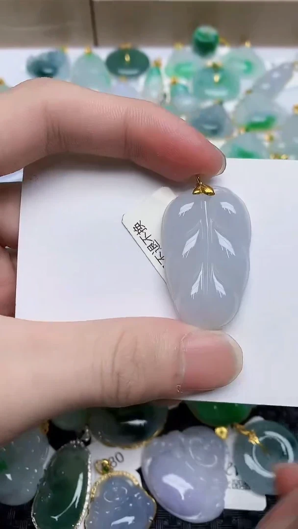 【闪购商品】翡翠颈饰18K金镶嵌54345435