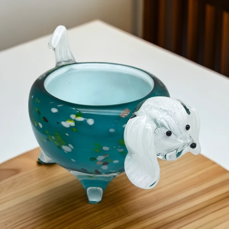 云创空间现代轻奢创意琉璃果碗家居装饰摆件