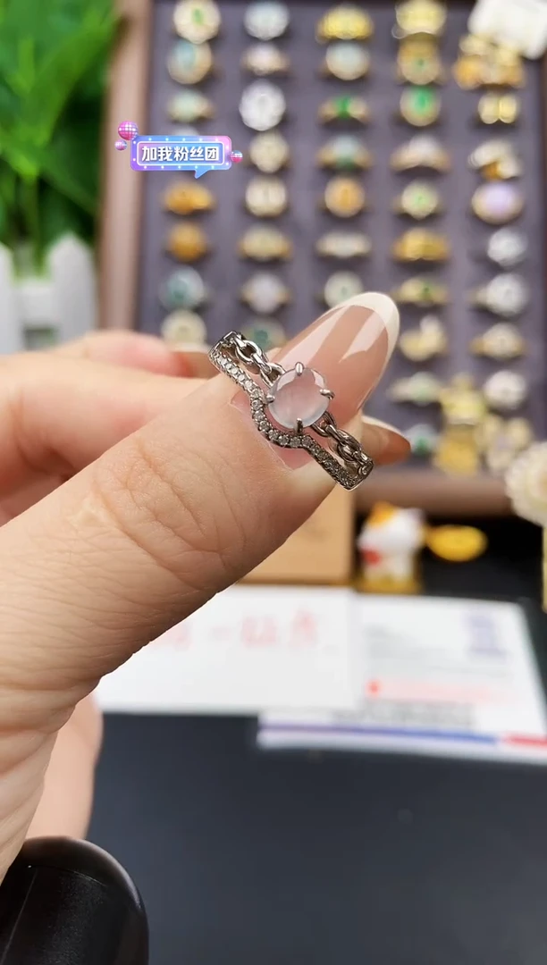 银S925镶嵌戒指翡翠21