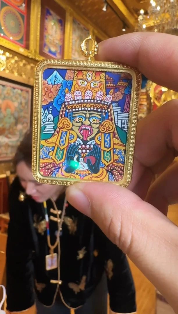 吊坠扎基拉姆---热贡纯手绘