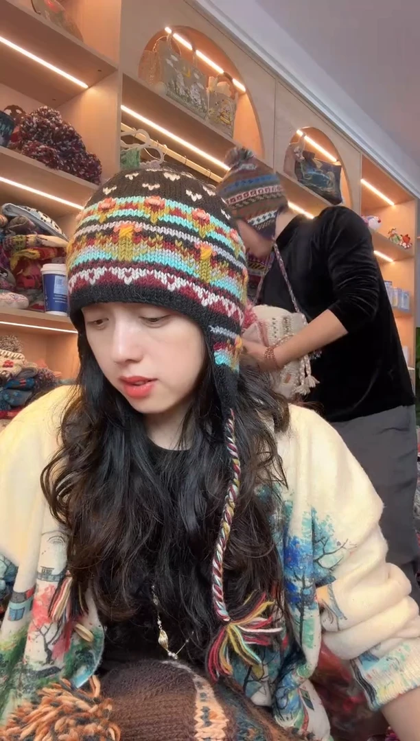 绵羊毛美丽如护耳帽