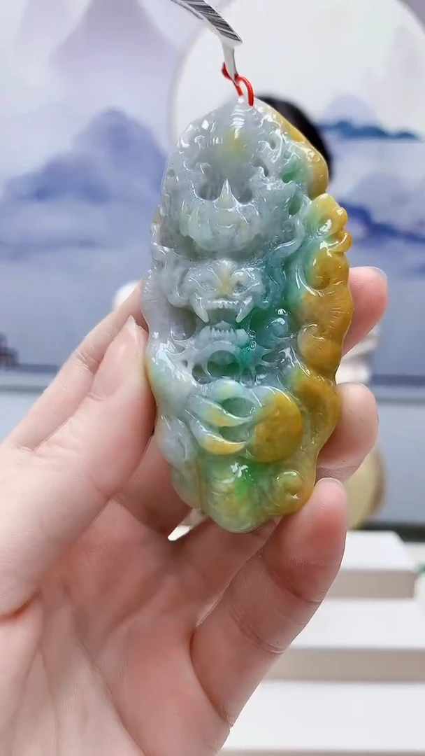 未镶嵌定制翡翠4812ry-毛货挂件192