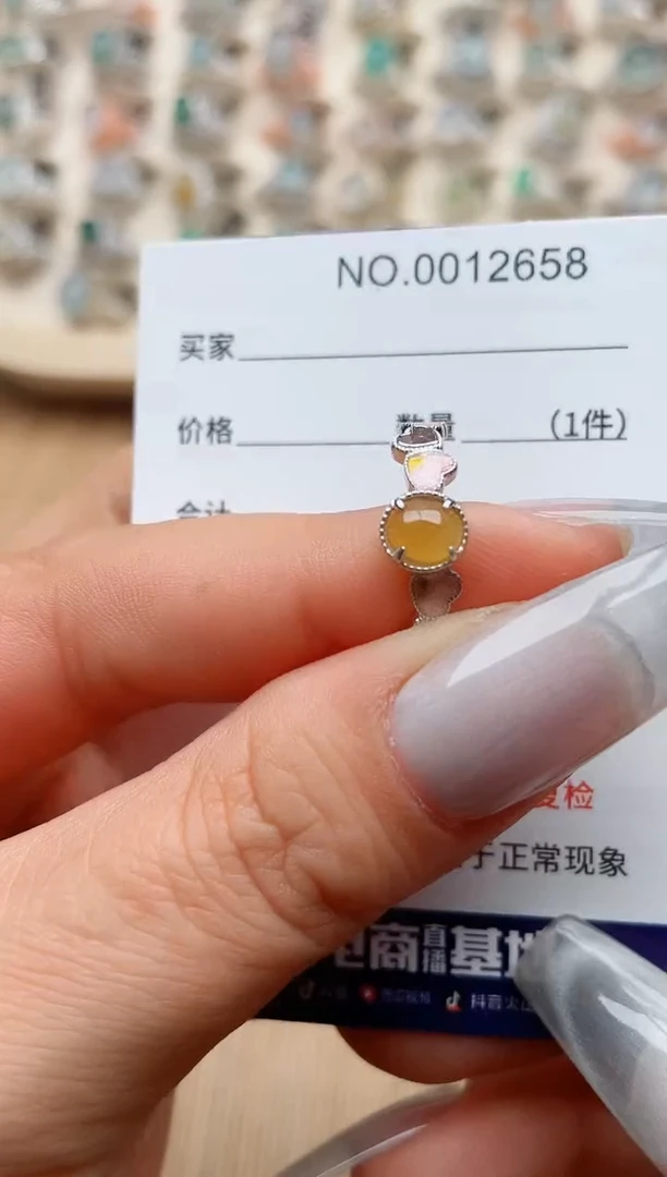 【闪购商品】翡翠戒指银S925镶嵌·