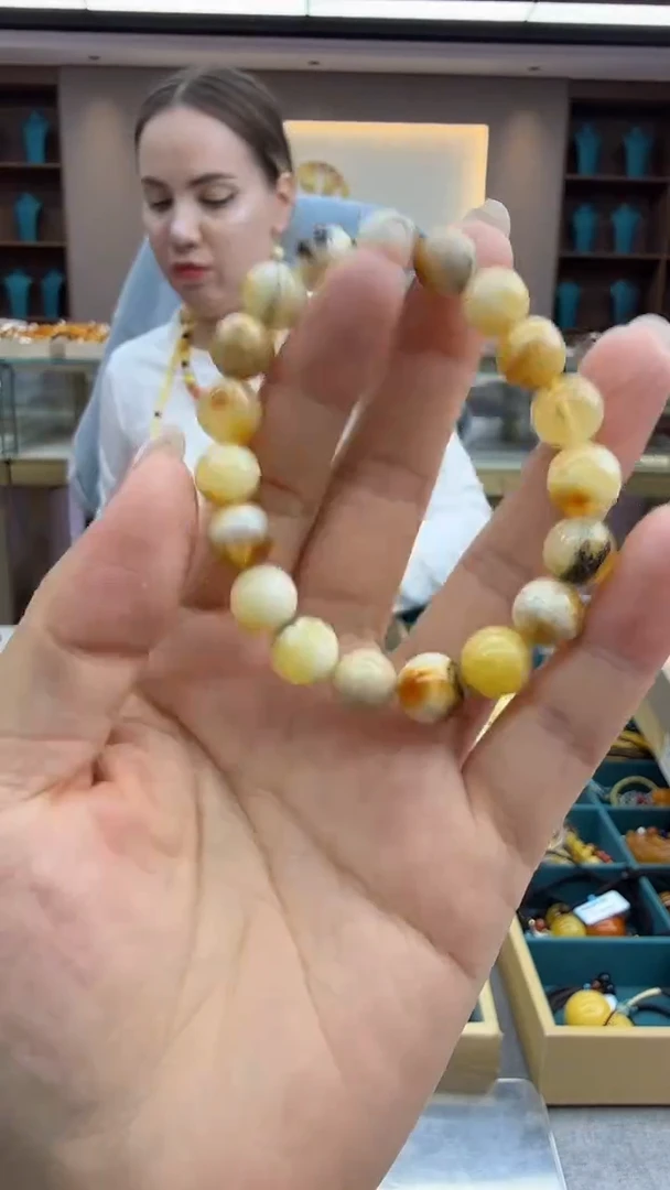 手链琥珀未镶嵌85秒拍号 假一罚三