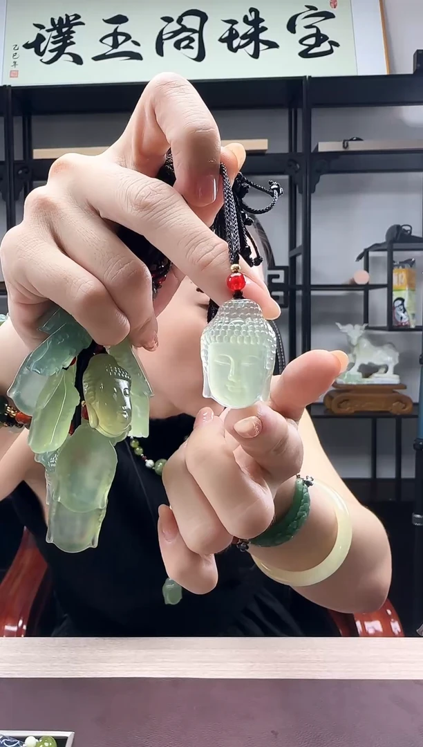 未镶嵌岫玉颈饰多样性发货其中发一件