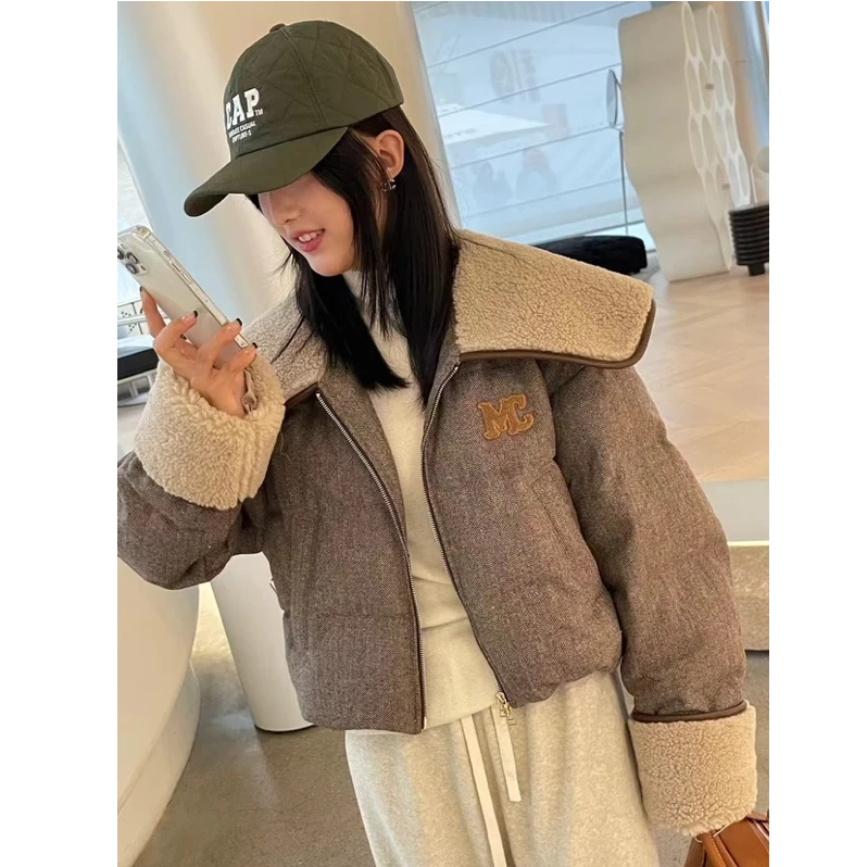 6516【阿柒服饰】大领子羽绒服