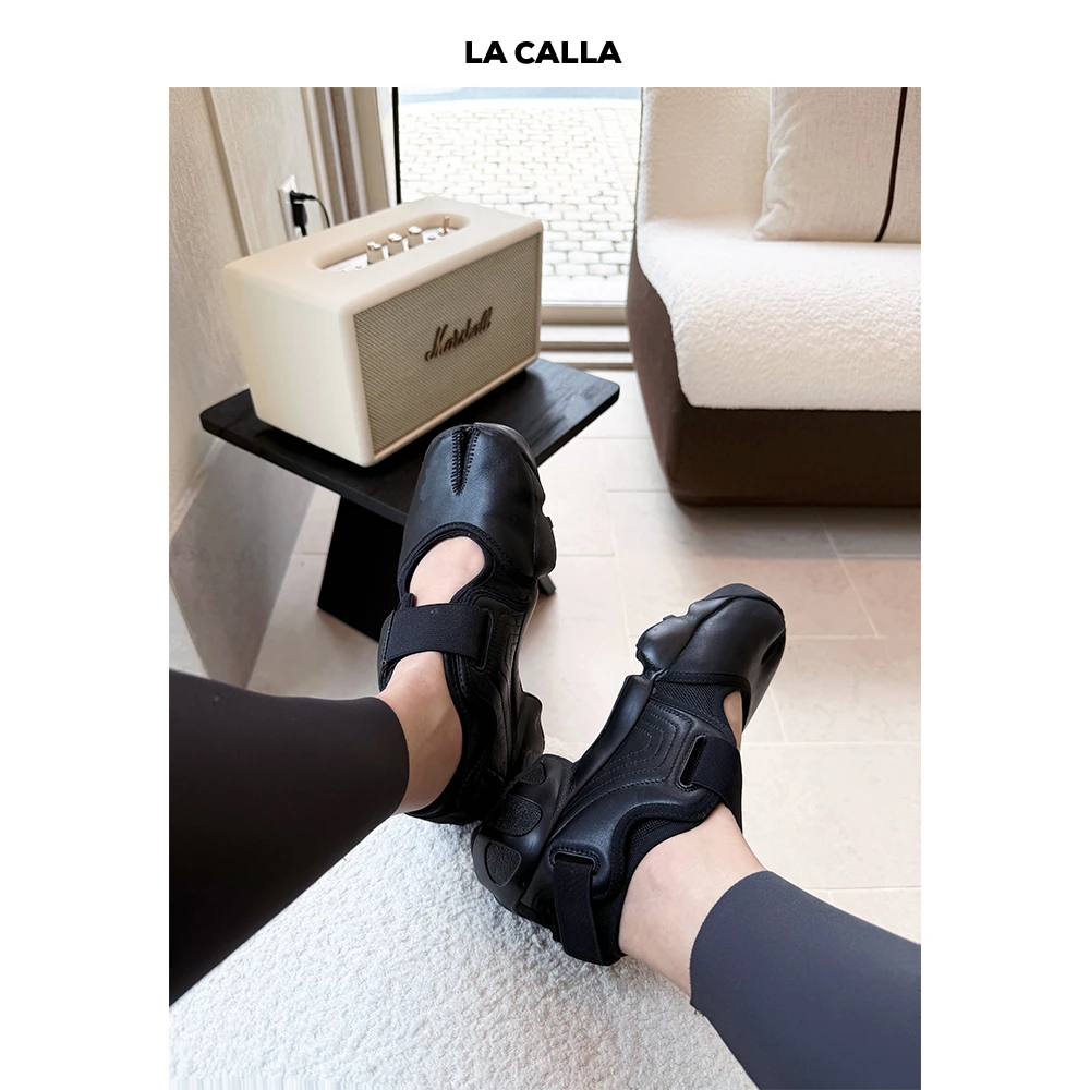 LA CALLA分趾魔术贴玛丽珍鞋（跟高4.5CM）WDX0002