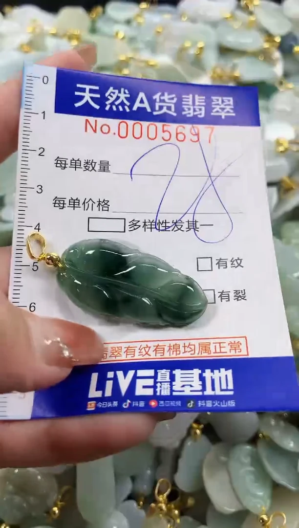 颈饰未镶嵌翡翠天然A货翡翠