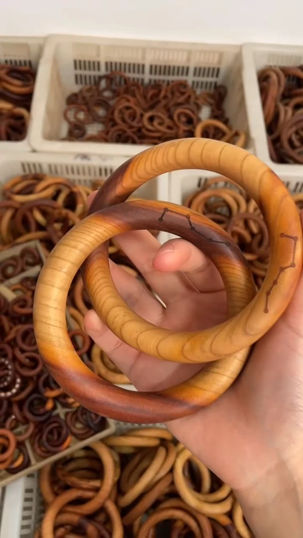 【闪购商品】木桃木80刻星款乾坤圈微瑕随机发