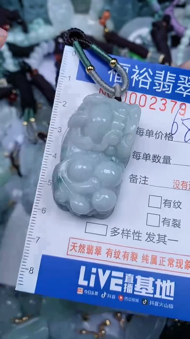 翡翠未镶嵌颈饰...0002379