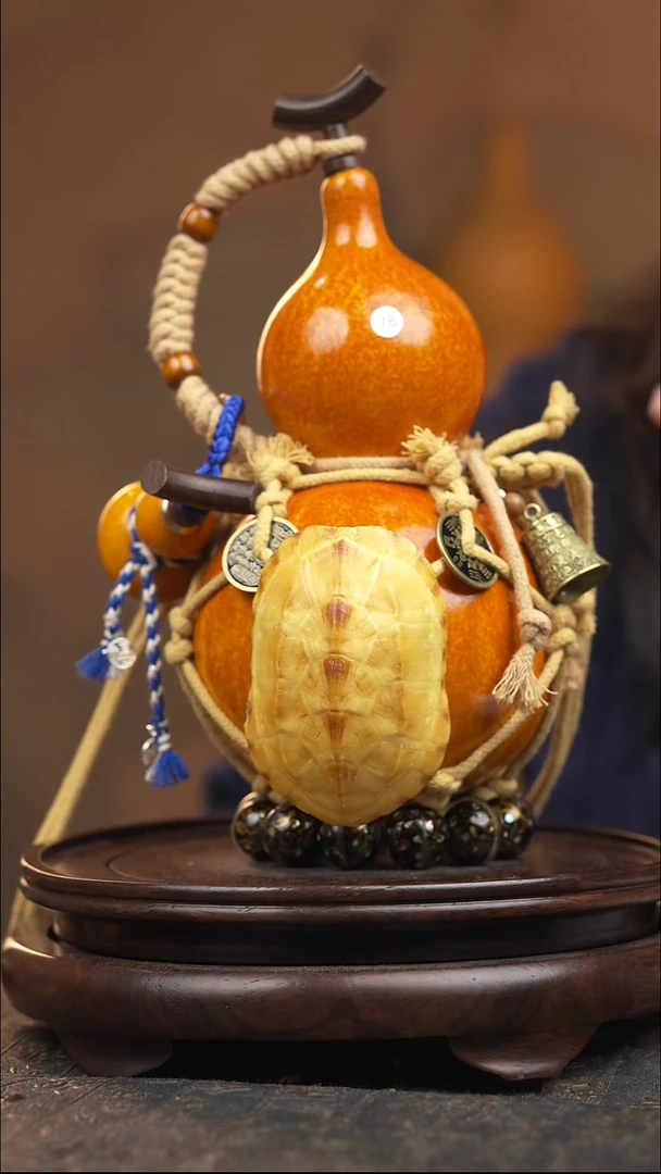 78号大漆酒葫芦一物一拍【双福双禄】