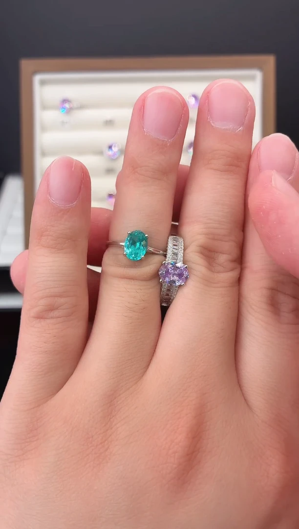 银S925镶嵌戒指帕拉依巴碧玺1111111111