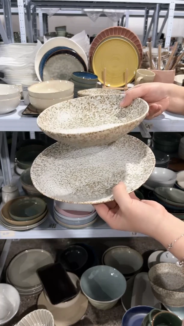 【闪购商品】瓷片外贸尾货瑕疵满20包邮X2中盘加异型深盘