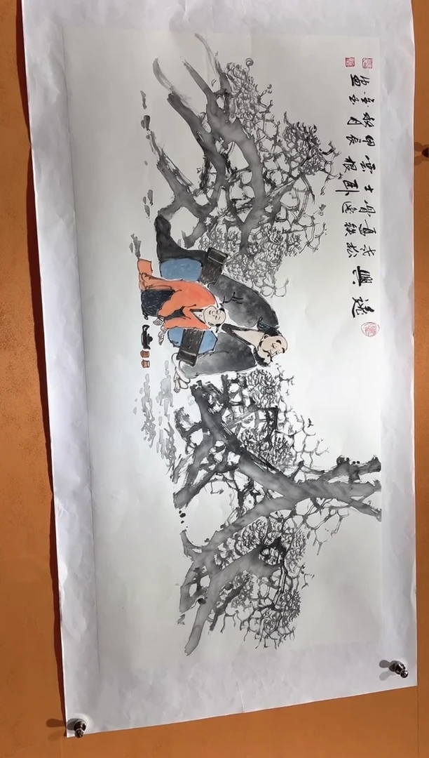 国画刘金玉教授亲笔手绘