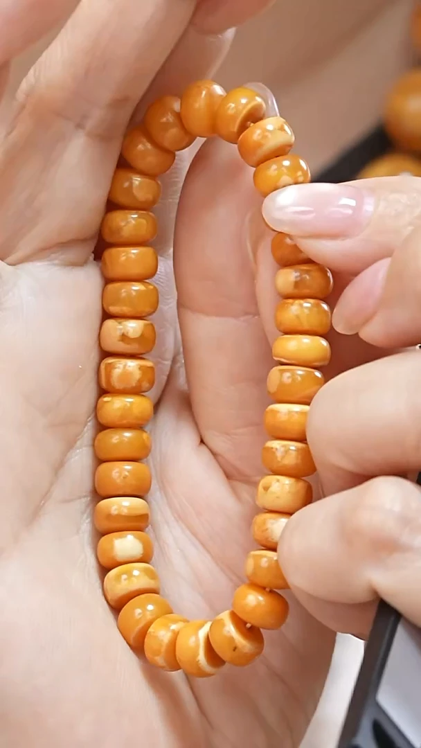 蜜蜡颈饰未镶嵌4178天然蜜蜡珠宝奇石云端妖孽石膏蜡全部保真