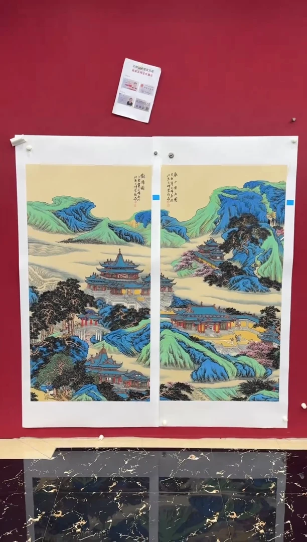 国画国画绘画山水花鸟