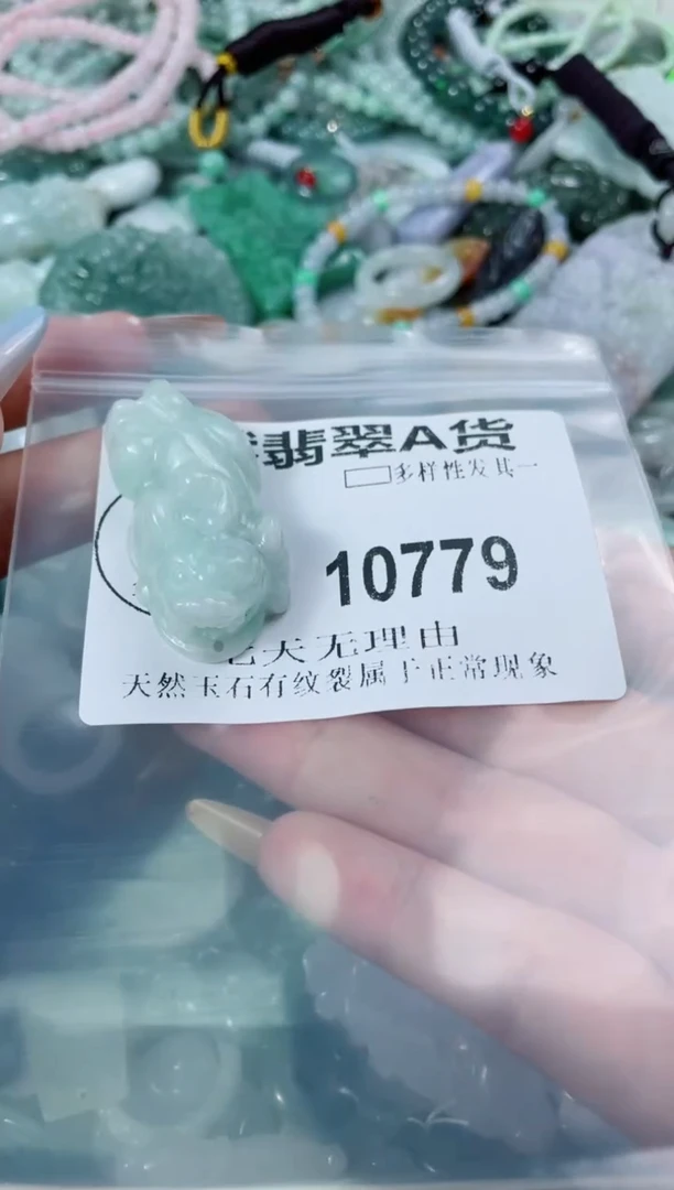 翡翠未镶嵌颈饰10779
