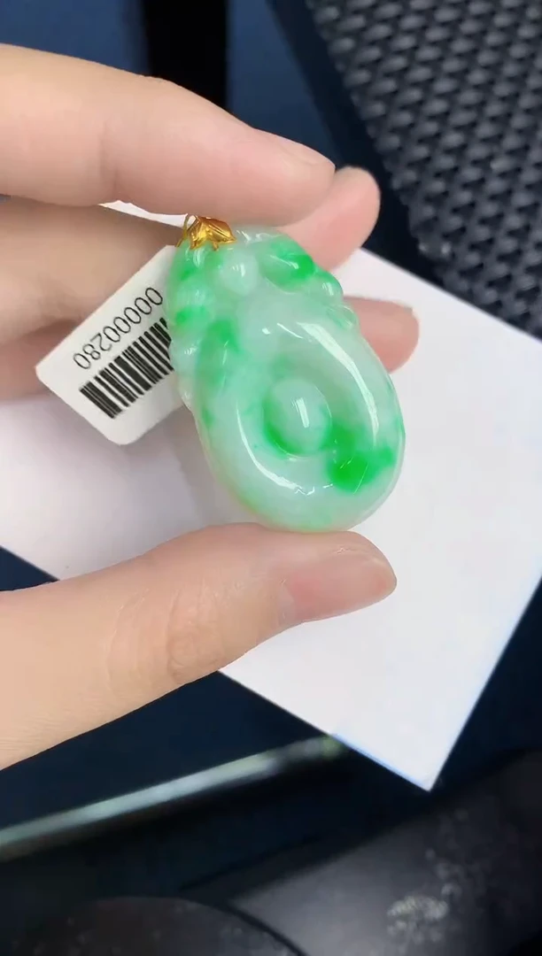 【闪购商品】翡翠颈饰18K金镶嵌000000000