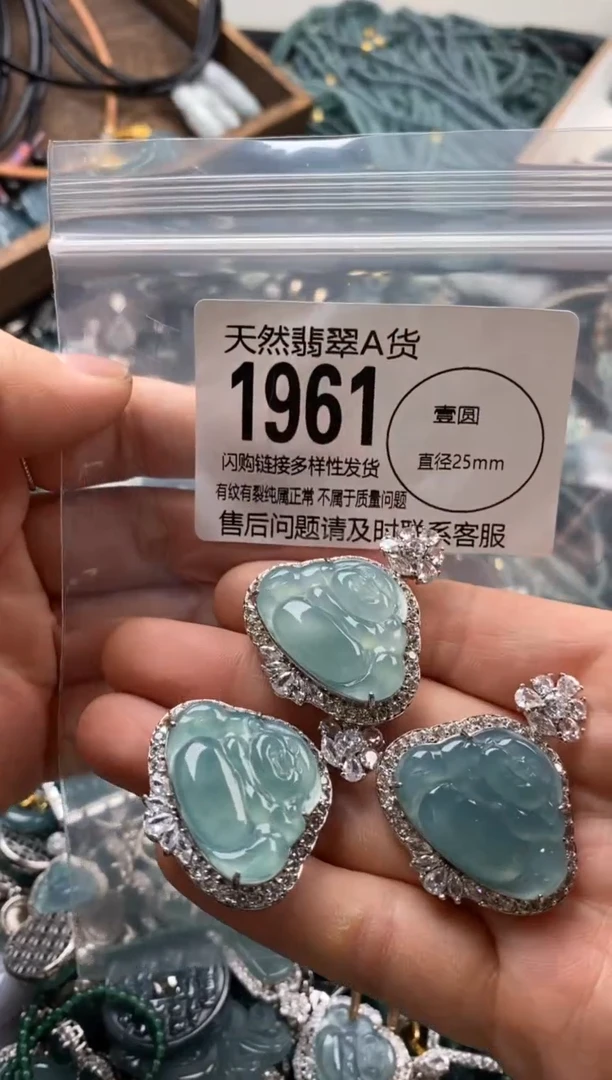 【闪购商品】翡翠颈饰未镶嵌多样性发其一1961