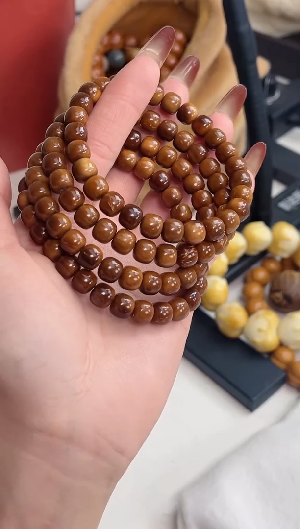 手串菩提根/象牙果库克桶珠7*8mm手串