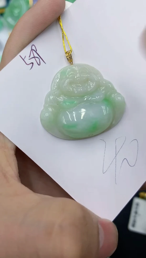 颈饰18K金镶嵌翡翠1111111111111