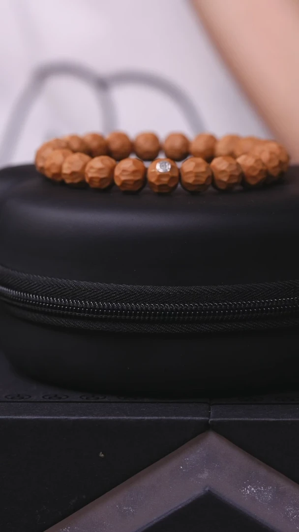 手串猴头核桃体验款刀痕无相银标微瑕（熊猫包）