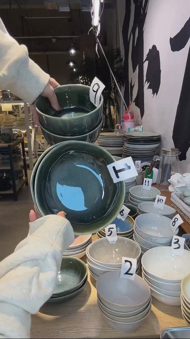 瓷08高温釉下彩陶瓷餐具默认微瑕