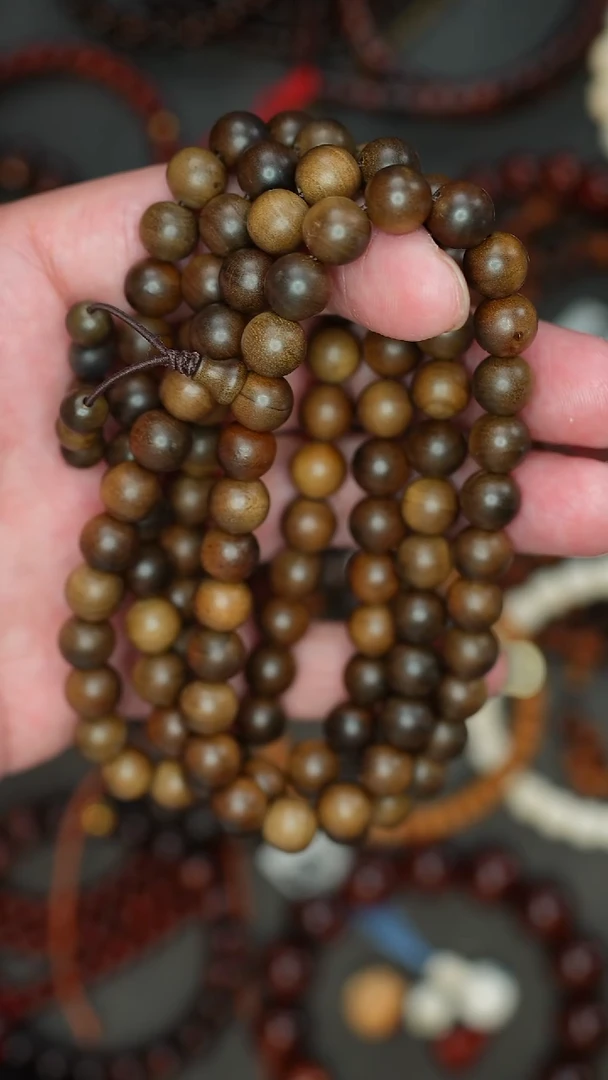 檀香木手串/手链阴沉老山檀香圆珠8*108颗