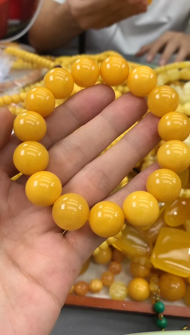 未镶嵌蜜蜡裸石手串