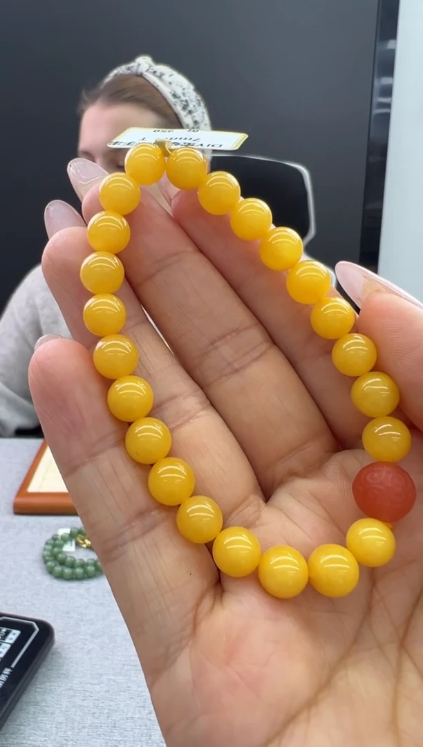 【闪购商品】琥珀手链未镶嵌526秒拍号