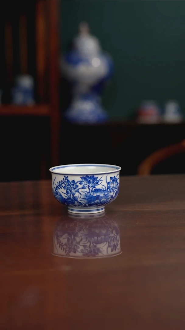 晓月柴窑 荷花杯