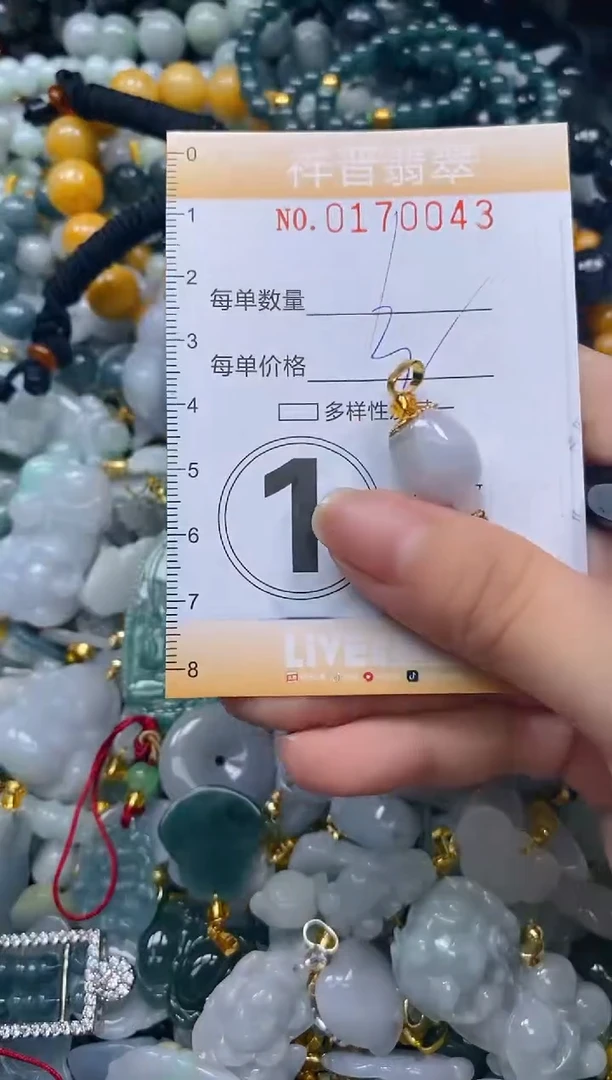 翡翠未镶嵌颈饰闪购0170043多样性发其一