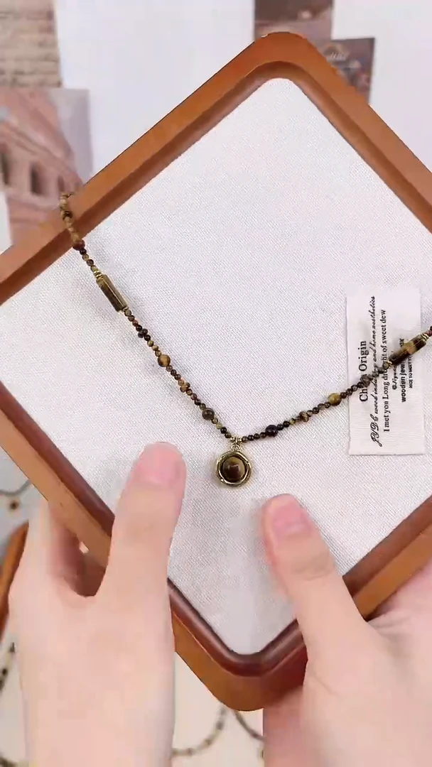 项链钛钢石英质玉1号竹节