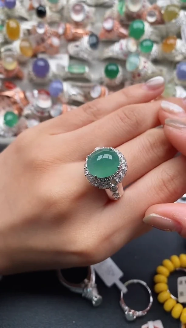 未镶嵌戒指翡翠444444+4