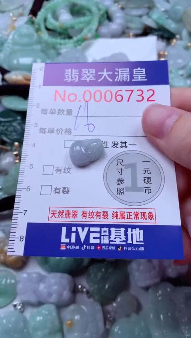 吊坠(不含链)未镶嵌翡翠6732