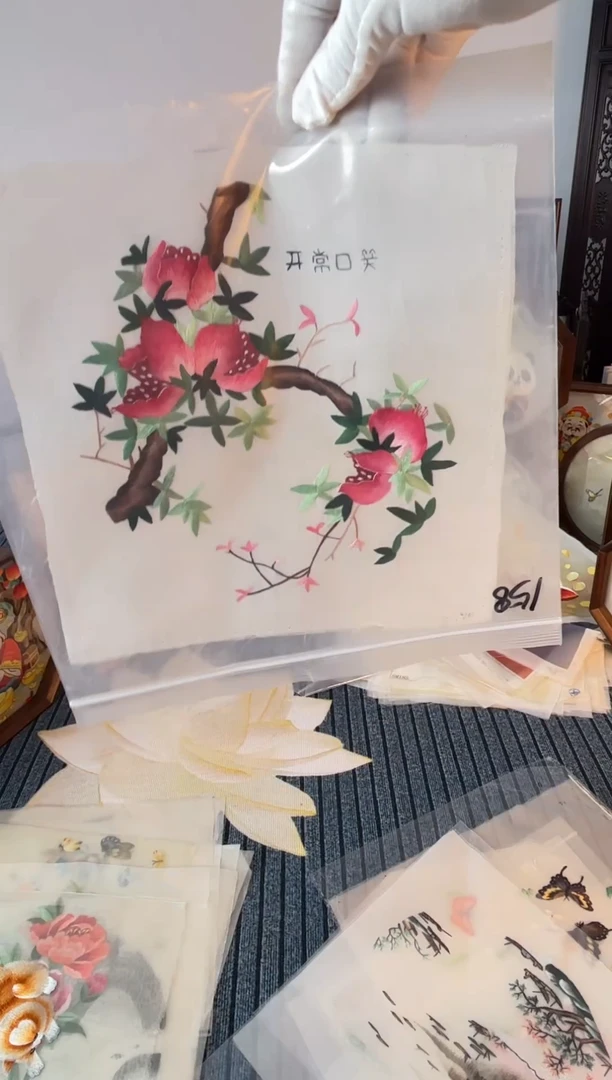 织绣纯手工苏绣双面绣苏绣158