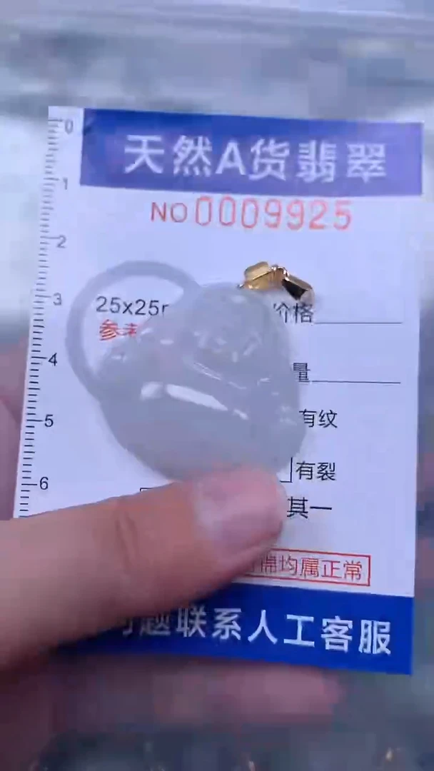 翡翠未镶嵌吊坠(不含链)1