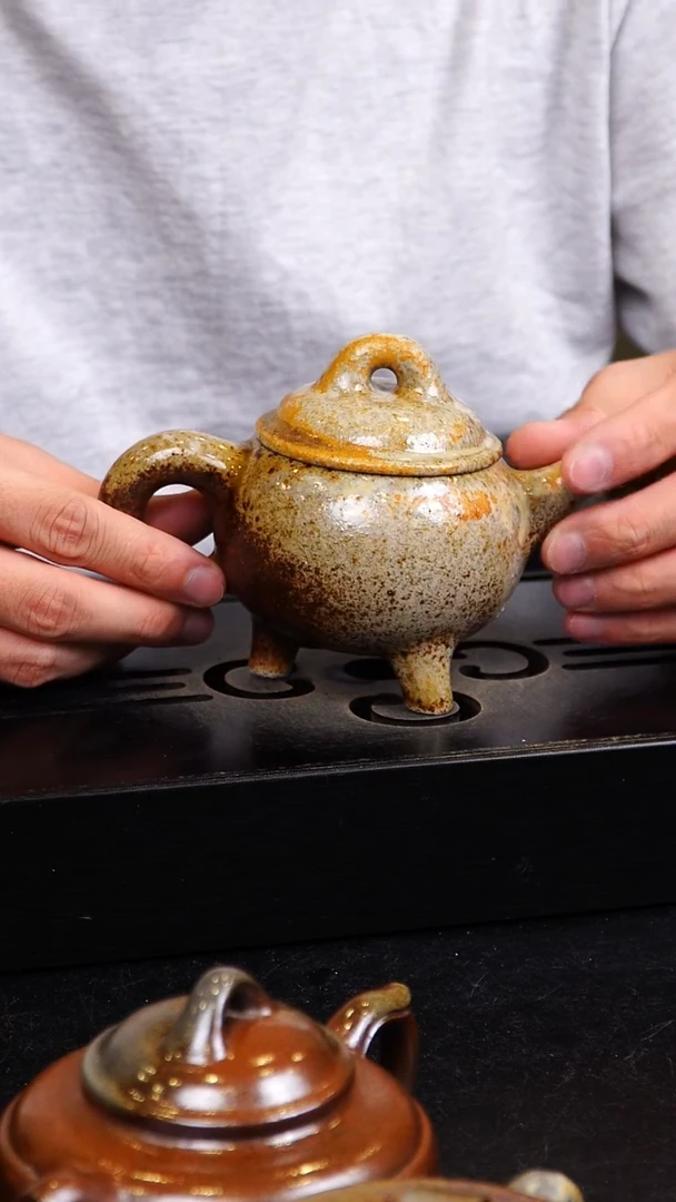 茶壶紫砂宜兴紫砂柴烧