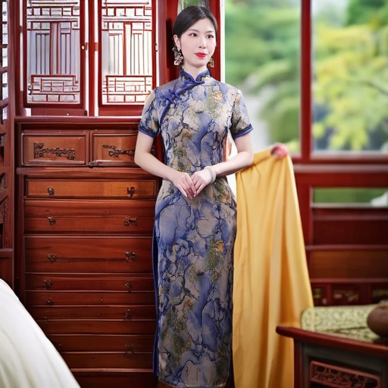 子玉  2025清凉改良旗袍气质日常优雅修身显瘦中国风旗袍夏季复古