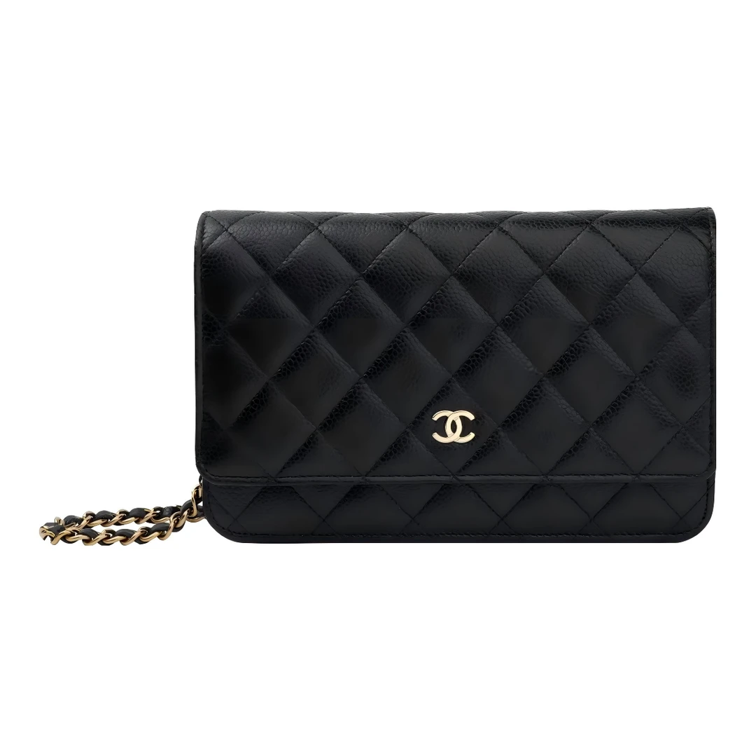 99新 Chanel/香奈儿 经典牛皮woc包 （黑金）