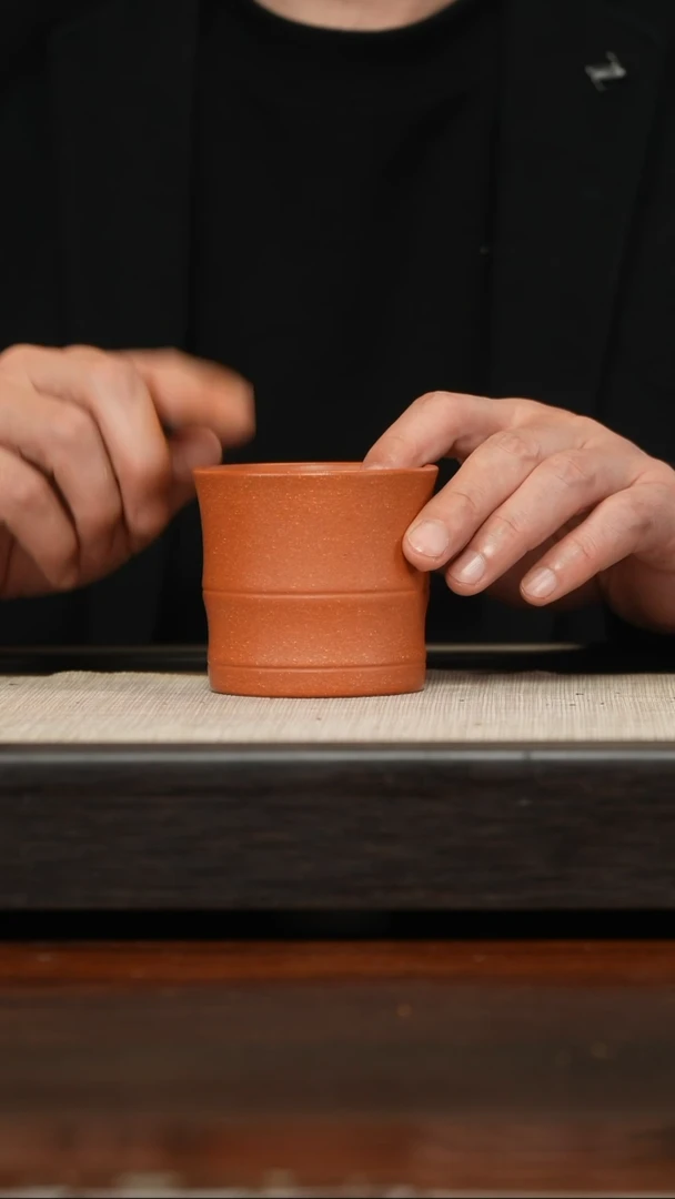 【闪购商品】紫砂茶壶降坡竹节杯