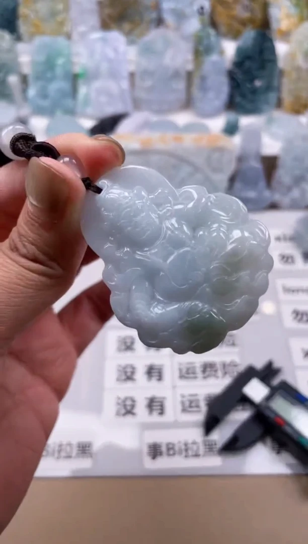 【闪购商品】翡翠颈饰未镶嵌天然缅甸A货翡翠125