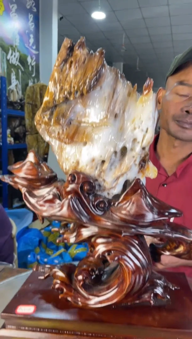 未镶嵌摆件硅化玉14