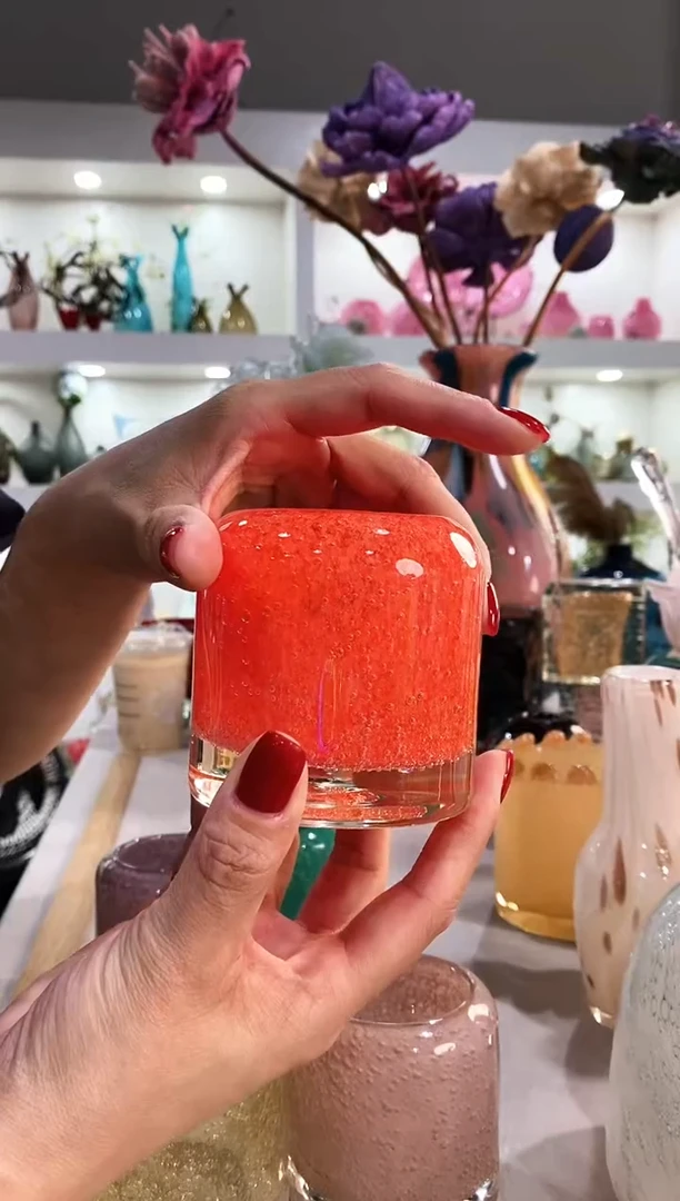 花*?慕忆家手作琉璃花瓶微瑕