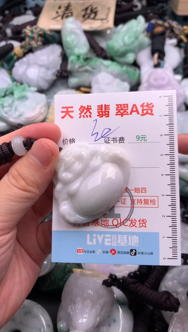 翡翠未镶嵌吊坠(不含链)1