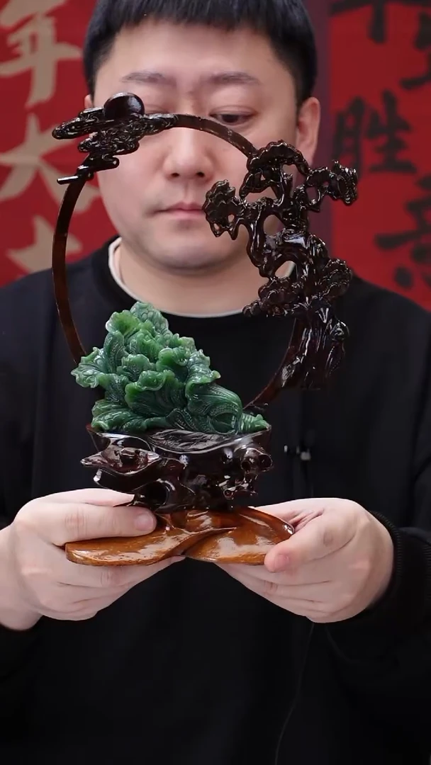 【闪购商品】和田玉摆件未镶嵌B0117GMD404白菜摆件